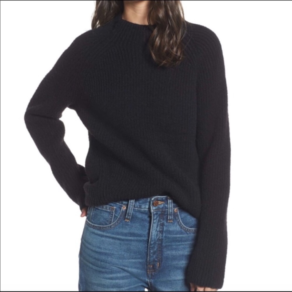 Madewell Northfield Mock Neck Sweater Wool